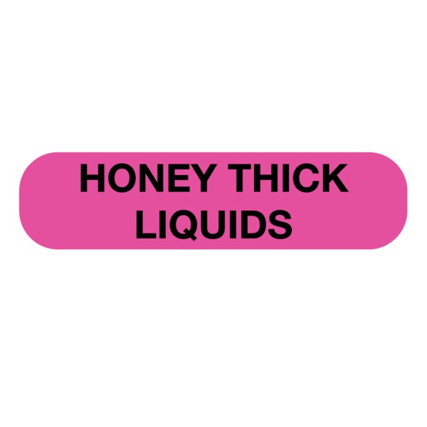 Nevs Honey Thick Liquids Label 5/16 x 1-1/4" - D-1792