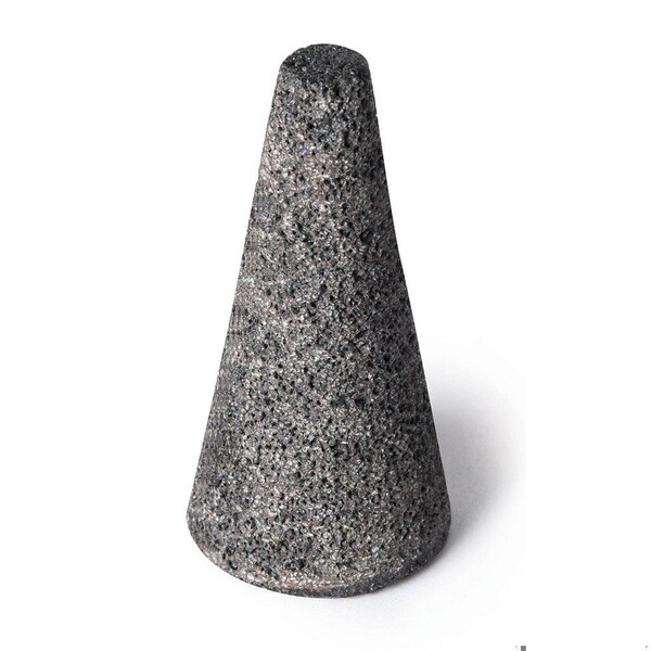 Cgw Abrasives Grinding Cone, 1-1/2 in Max Diameter, 3 in THK Head, 16R Grit, Coarse Grade, Aluminum Oxide Abrasive - 49027