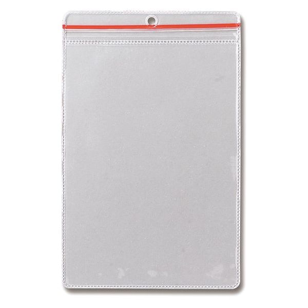 Brady Zip Lock Env, 8-1/2 x 5-1/2 In, Clear, PK10, 81767 - 81767