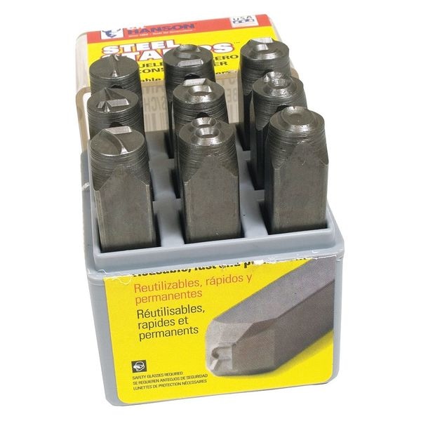 C.H. Hanson Number Stamp Set, Hvy Duty, 1/32" - 21301