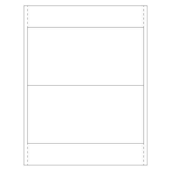 Partners Brand Vinyl Envelope Insert Cards, 4" x 8", White, 100/Case - LH228