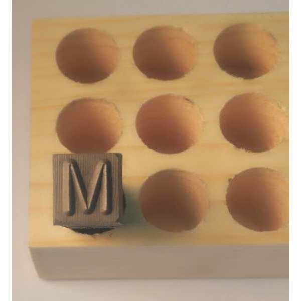 Young Bros Stamp Works Hand Stamp, 2-1/2" Shank L, Steel, 03273 M - 03273 M