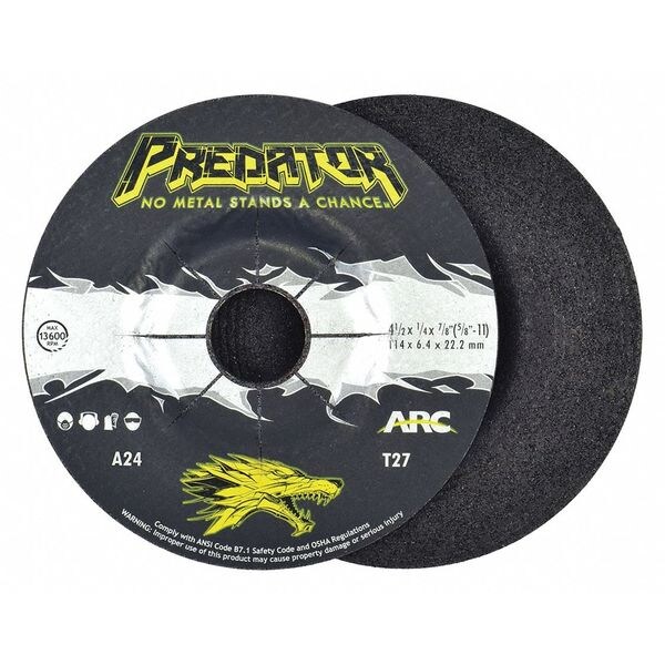 Arc Abrasives Dcw 4-1/2 x 1/4 x 7/8 24 Type 27 - 845047801
