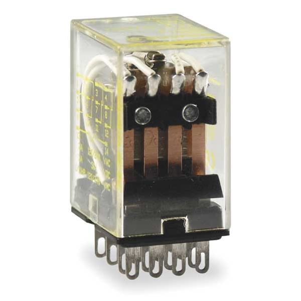 Relevador de propósito general Schneider Electric, 24V DC bobina de voltaje, cuadrado, 14 pines, 4PDT - 8501RSD14V53
