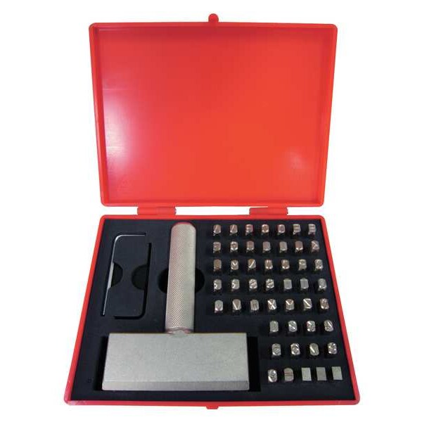 Zoro Select Stamp Holder, 1/8 In. H, Steel - 1F118