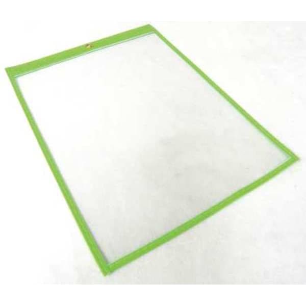 Baw Plastics Shop Env, 12 x 9 In, Fluor Grn, Plstc, PK50 - SEWNHDR 9X12GRN
