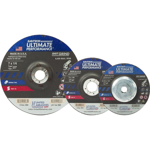 United Abrasives/Sait Grinding WheelT275x14x78PK25 - 20074