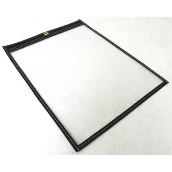 Baw Plastics Shop Env, 11 x 8-1/2 In, Bk, Plstc, PK50 - SEWNHDR 8.5X11BLK