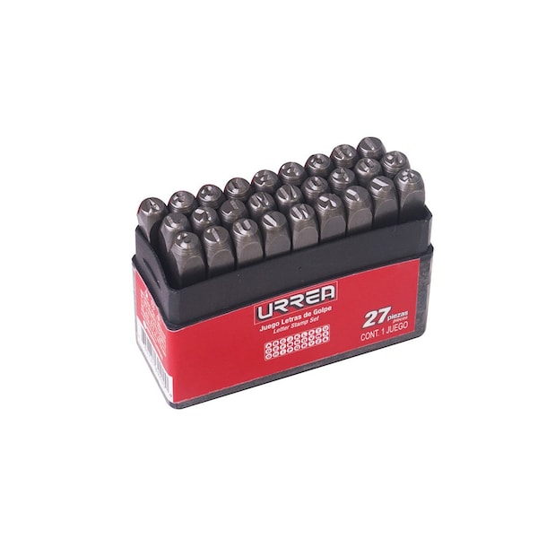 Urrea Letter Stamp Set, 8Mm (5/16") - 42L8