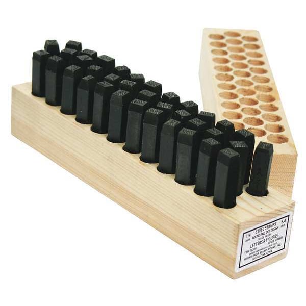 Young Bros Stamp Works Round Face Dot Combo Set, 3/16in H, Steel - 05366