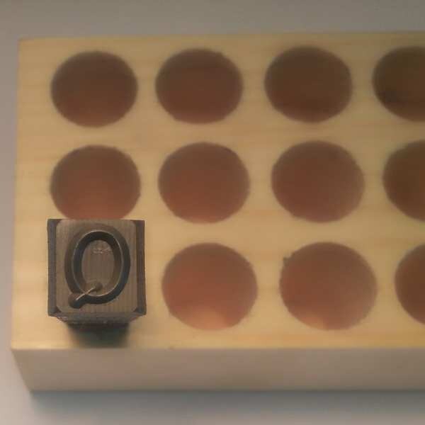 Young Bros Stamp Works Hand Stamp, 2-3/8" Shank L, Steel, 03271 Q - 03271 Q