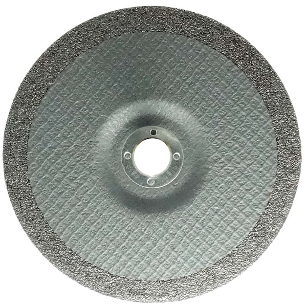 Weiler 7 in Dia, 1/4 in Thick, 7/8 in Arbor Hole Size, Aluminum Oxide, 24 Grit - 58231