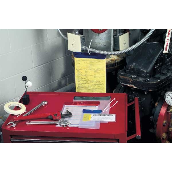 Baw Plastics Env, 7 x 5 In, R, Vinyl, PK10 - VE5X7REDLS