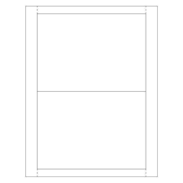 Partners Brand Vinyl Envelope Insert Cards, 5" x 7", White, 100/Case - LH229