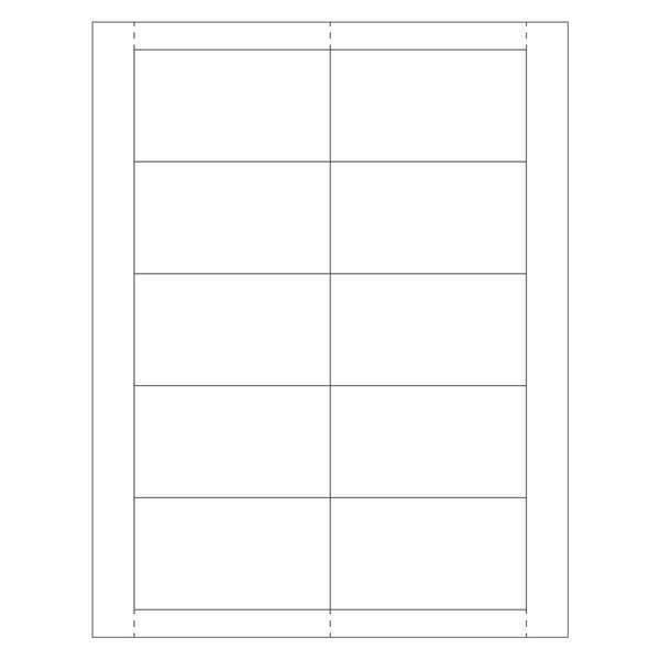 Partners Brand Vinyl Envelope Insert Cards, 2" x 3 1/2", White, 500/Case - LH225