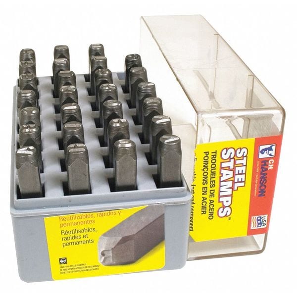 C.H. Hanson Letter Stamp Set, Heavy Duty, 1/32" - 20741