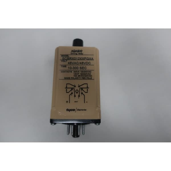 Relevador de retardo de tiempo Agastat de 10-300 segundos, 48Vca, 48Vcc - SCBRX012XXFGXA