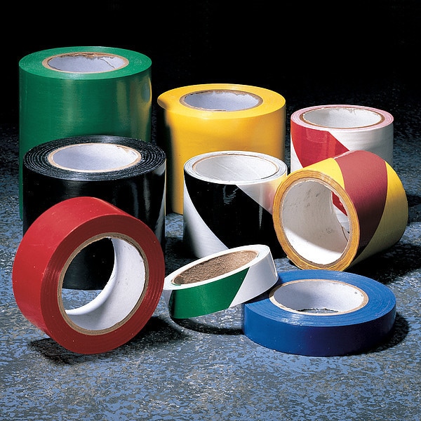 Zoro Select Floor Marking Tape, vinyl, No Legend, Blue, 2 in W., 5 mil Thickness - 8AVH1