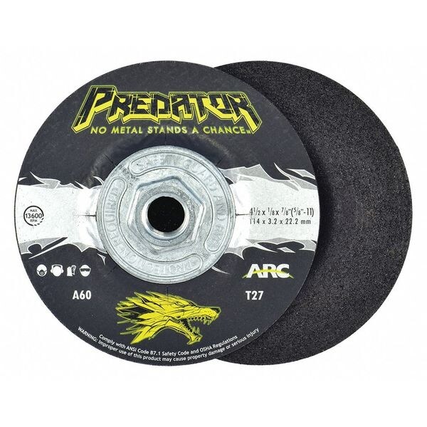 Arc Abrasives Dcw 4-1/2 x 1/8 x 5/8-11 60 Type 27, Flex - 845085805