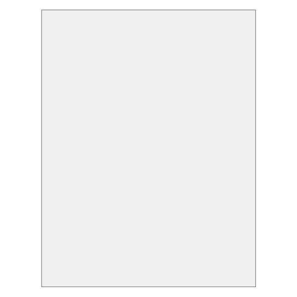 Partners Brand Vinyl Envelope Insert Cards, 8 1/2" x 11", White, 50/Case - LH231