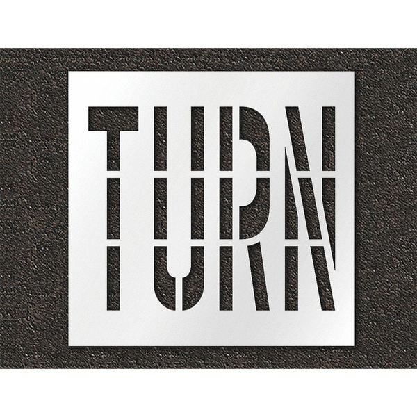 Rae Pavement Stencil, Turn, STL-108-73619 - STL-108-73619