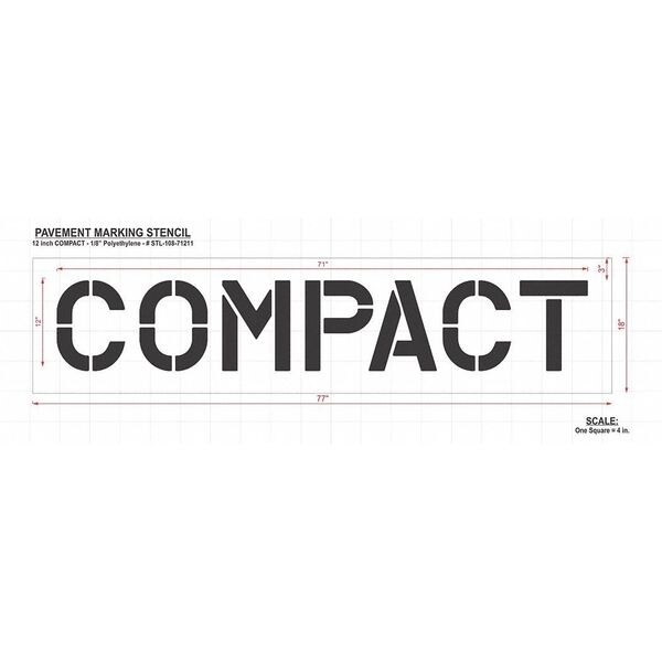 Rae Pavement Stencil, Compact, STL-108-71211 - STL-108-71211