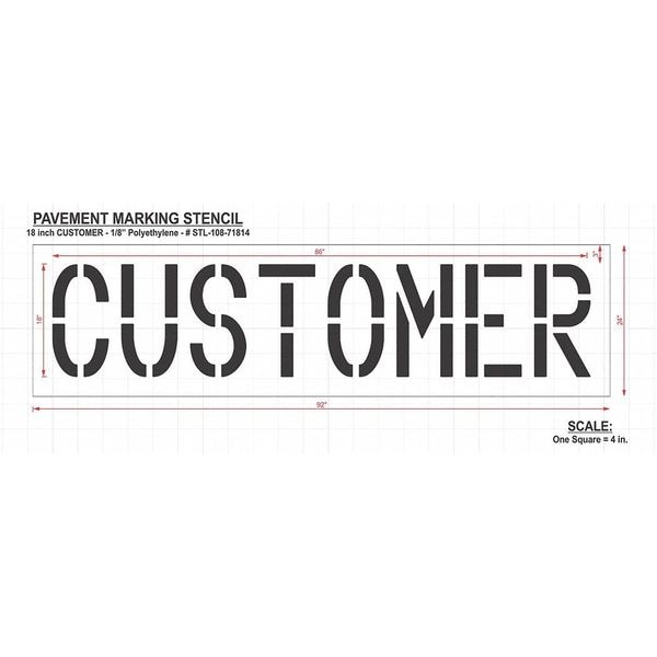 Rae Pavement Stencil, Customer, STL-108-71814 - STL-108-71814