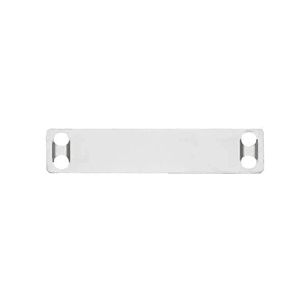 Panduit Marker Plate, 304 Stainless Steel, 3/4 in H x 3 1/2 in W, Silver, Rectangle, 100 PK - MMP350-C