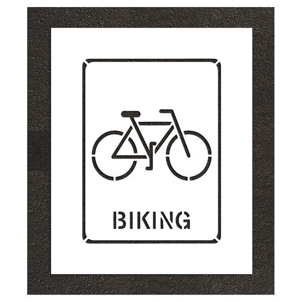 Rae Stencil, 0.063" Thick, Bicycles Character - STL-116-52433