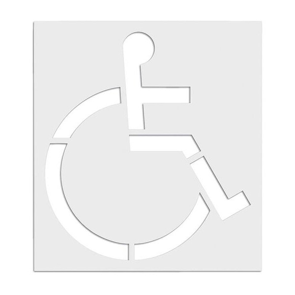 Rae Pavement Stencil, 72 in, Handicap, 1/16 - STL-116-3072