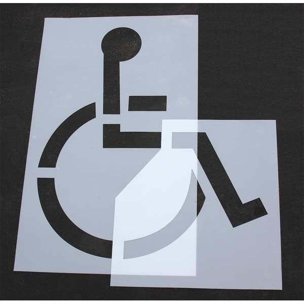 Rae Pavement Stencil, 72 in, Handicap, 1/16 - STL-116-3072
