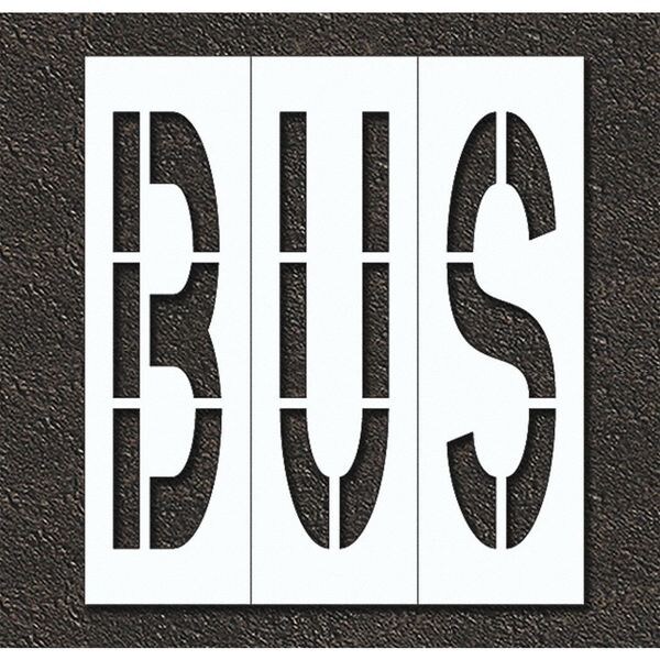 Rae Pavement Stencil, Bus, STL-108-74815 - STL-108-74815