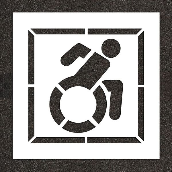 Rae Pavement Stencil, 47"H, 47"W, 0.063" Thick - STL-116-33902