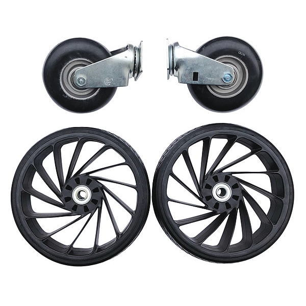 Flexcart Negro, Set de Ruedas Giratorias, 6 pulgadas; 10 pulgadas de diámetro. - FC-RTWS