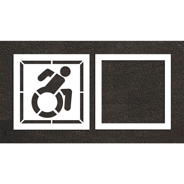 Rae Pavement Stencil, 47"W, 0.063" Thick, 2 pcs - STL-116-33903
