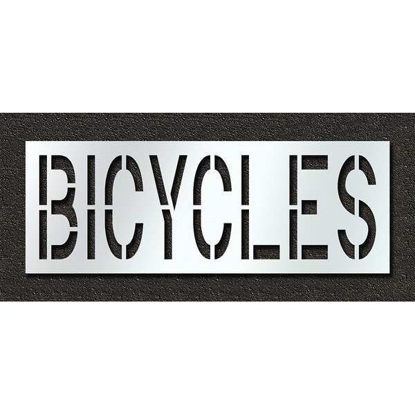 Rae Pavement Stencil, Bicycles, 24 in - STL-116-72418