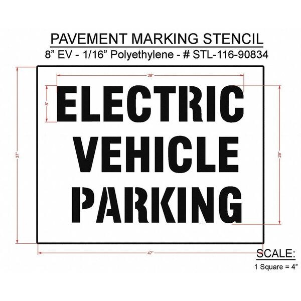 Rae Pavement Stencil, 37"H, 47"W, 0.063" Thick - STL-116-90834