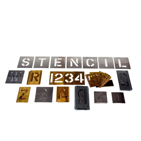 Pryor FSL3.1-2 Flat Stencil Letter Set - 3.5 in. - FSL3.1/2