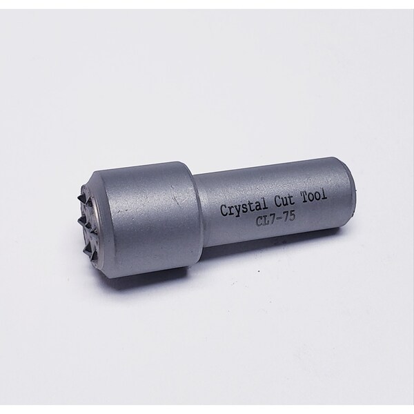 Crystal Cut Tool Seven .10ct diamonds hand set in a 5/8" diameter head with 7/16" shank - CL7-75