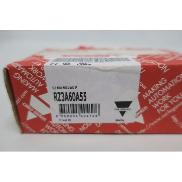 Relé de estado sólido Carlo Gavazzi 24-275V-Ac 24-50V-Dc 55A 600V-Ac - RZ3A60A55
