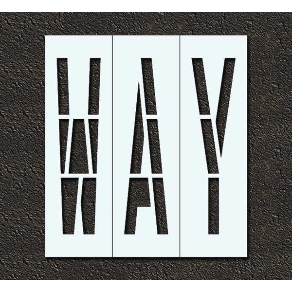 Rae Pavement Stencil, Way, STL-108-79610 - STL-108-79610