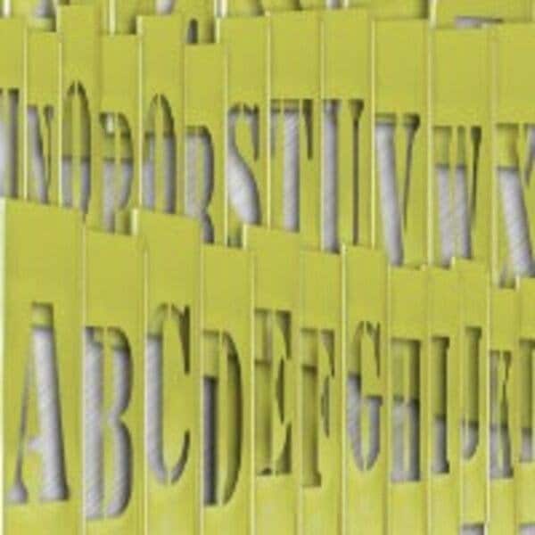 Accuform BRASS STENCILS CHARACTER SIZE 2 in NSR332 - NSR332