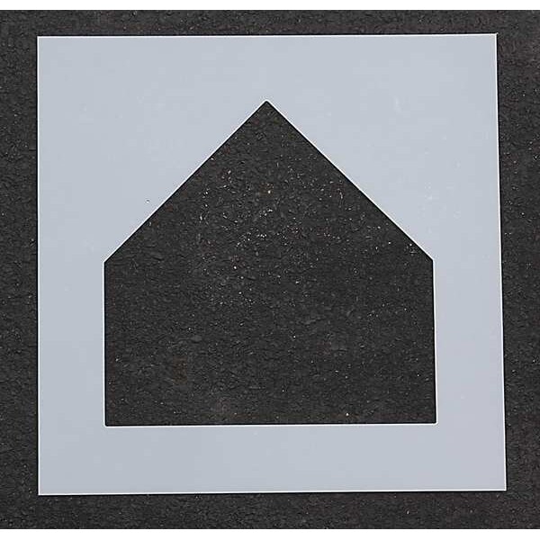 Rae Athletic Stencil, Home Plate, 17 in, 1/16 - STL-116-6495