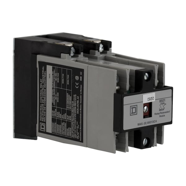 Relevador de control NEMA Square D, Tipo X, riel de montaje, para 8 relevadores X 8501 - 8501XM8