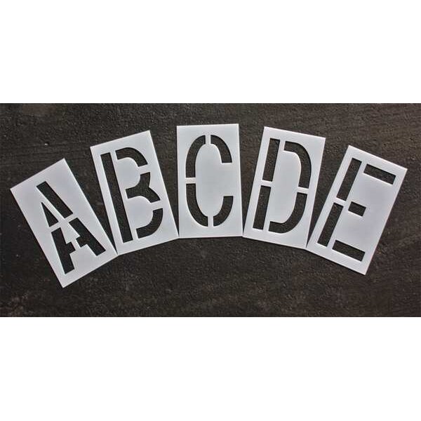 Rae Pavement Stencil, 18 in, Alphabet Kit, 1/8 - STL-108-8185