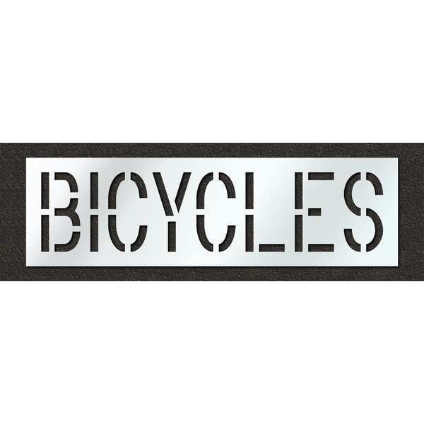 Rae Pavement Stencil, Bicycles, 18 in - STL-116-71818