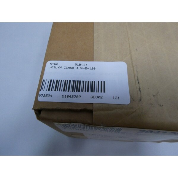 Relevador de control de CC de 120V - 70367 4U4-2-120 de Joslyn Clark
