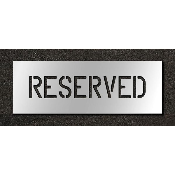 Rae Pavement Stencil, Reserved, 4 in - STL-116-70433