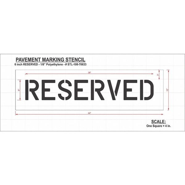 Rae Pavement Stencil, Reserved, STL-108-70633 - STL-108-70633