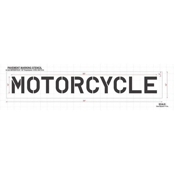 Rae Pavement Stencil, Motorcycle, STL-108-71016 - STL-108-71016